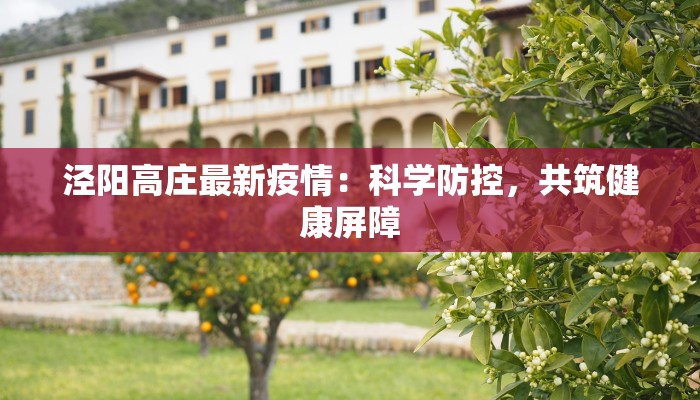 泾阳高庄最新疫情:科学防控,共筑健康屏障 泾阳高庄最新疫情:科学防控,共筑健康屏障
