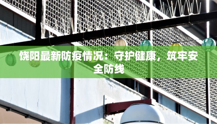 饶阳最新防疫情况：守护健康，筑牢安全防线