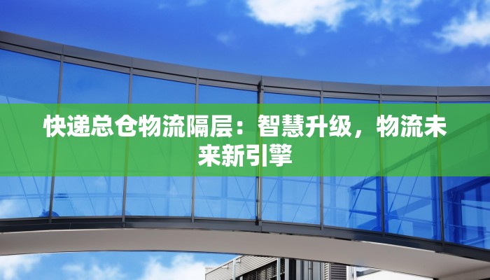 快递总仓物流隔层：智慧升级，物流未来新引擎