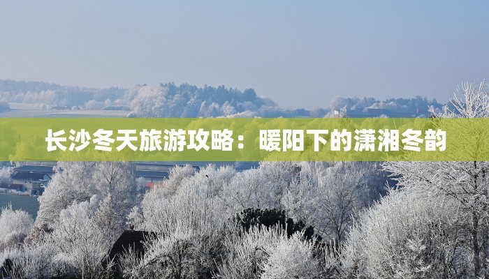 长沙冬天旅游攻略：暖阳下的潇湘冬韵