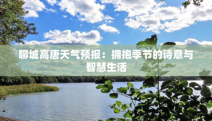 聊城高唐天气预报：拥抱季节的诗意与智慧生活