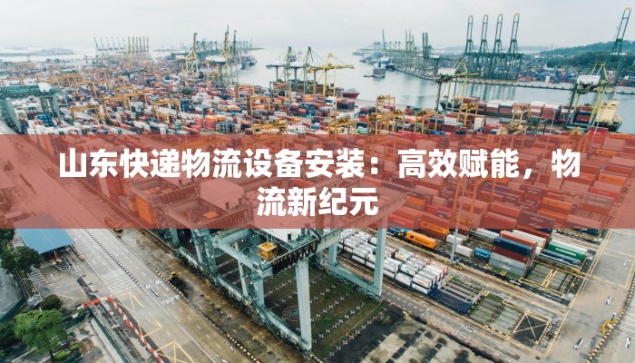 山东快递物流设备安装:高效赋能,物流新纪元 山东快递物流设备安装:高效赋能,物流新纪元